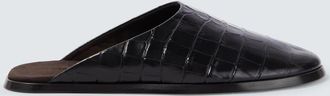 Fear of God Croc-effect leather mules