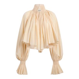 Khaite Blouses, female, Beige, Size: M Durer Top