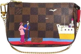 Louis Vuitton Pre-owned Mini Bags, female, Brown, Size: ONE SIZE Pre-owned Mini Pochette Accessoires