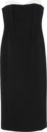 SIMKHAI Two-tone Spaghetti-strap Midi Dress