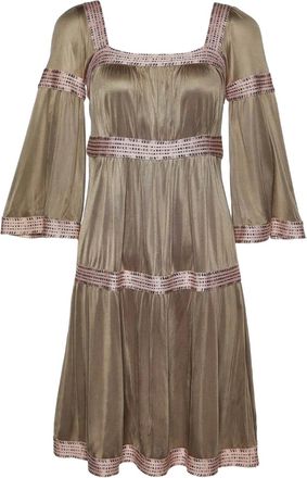 Missoni square-neck dress - Neutrals