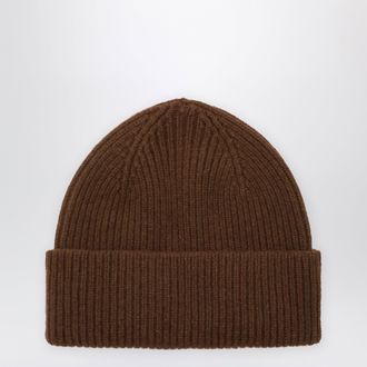 Le Bonnet Beanie in wool and Caregora in Walnut