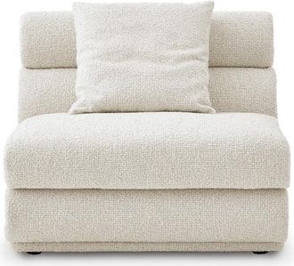 Castlery Spill-Resistant Armless Sofa - Cream | Solari by Castlery, White, Spill-Resistant, Modern Design
