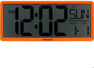 Karlsson Reloj De Pared Karlsson Retro Naranja 35 Cent&iacute;metros Metal