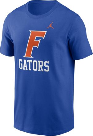 Nike Jordan Mens Florida Primetime Logo Mantra Jordan Brand College T-Shirt in Blue | N1994EVUFN-BX7