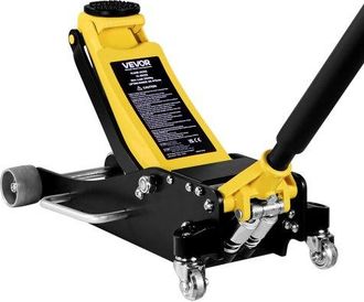OEM Gato Hidr&aacute;ulico De Perfil Bajo Capacidad De 2,5 T, Gato De Acero Para Coches, Bomba De Elevaci&oacute;n R&aacute;pida De Pist&oacute;n Doble, Rango De Elevaci&oacute;n De 9,5 A 4