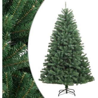 vidaXL &Aacute;rbol De Navidad Artificial Con Bisagras Y Soporte Verde 240 Cm Vidaxl