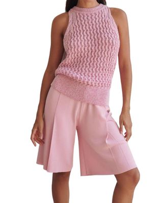 Sita Murt/ Knitted Bermuda In Pink