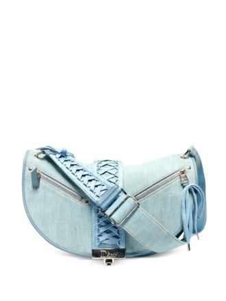 Dior 2002 denim shoulder bag - women - Denim - One Size - Blue