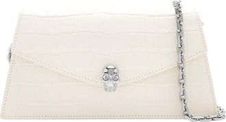 Alexander McQueen White Skull Mini Shoulder Bag