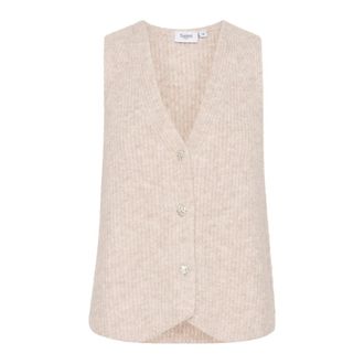 Saint Tropez Dames, Jassen, Grijs, Maat: 2XL Wol
