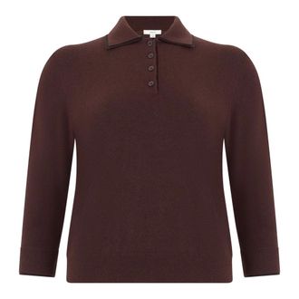 Vince Polo Knit - Tops - Mujer - Marr&oacute;n - XS