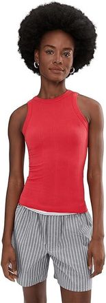 Free People So Soft Seamless Modal Tank Top Womens Clothing Atlas Red : MD-LG (Womens 8-12), Elastane/Modal/Polyamide