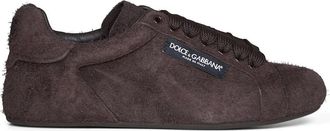 Dolce & Gabbana Portofino Soft Sneakers - Heren - Sneakers - Bruin - 39 EU - Wol - Schoenen