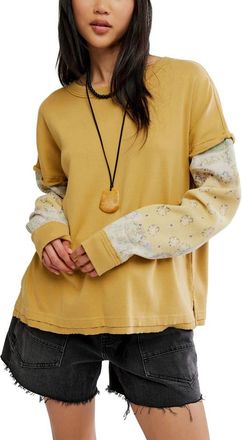 Free People We The Free Wild and Free Twofer Cotton Top in Garden Glade at Nordstrom, Size X-Small