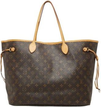 Louis Vuitton Pre-owned Neverfull GM Tote Bag - Dames - Vintage Shopper - Bruin - ONE Size - Leer - Vintage