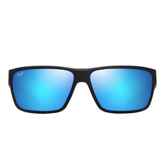 Maui Jim Sunglasses Uila B661 02 Black/Blue Mirrored Unisex Polarized