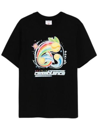 Casablanca Black Printed T-Shirt