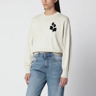 Isabel Marant Marisans Light Grey Cotton and Wool Sweater