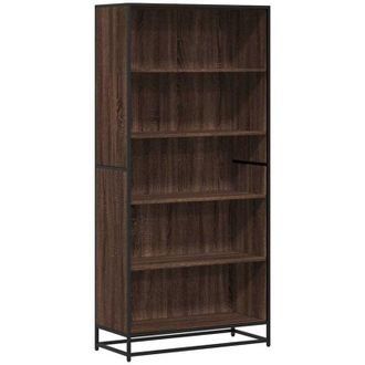 vidaXL Estanter&iacute;a Madera De Ingenier&iacute;a Marr&oacute;n Roble 80,5x35x170,5 Cm Vidaxl