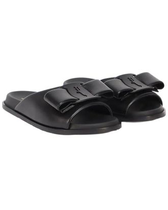 Ferragamo Vara Bow Leather Slide