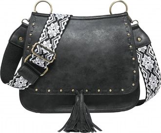 Jen & Co. The Bailey Crossbody Bag In Black