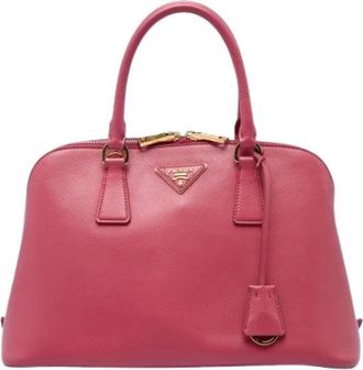 Prada Pre-owned Vintage Satchel - Dames - Vintage Handtas - Roze - ONE Size - Leer - Vintage