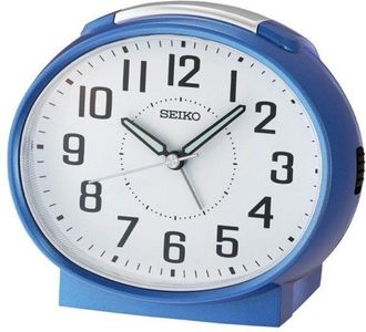 Seiko Clock - SEIKO - QHK059L - Analog - Alarm - Blue Plastic