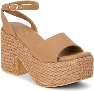 Matisse Footwear Arden Ankle Strap Platform Sandal in Cognac at Nordstrom, Size 10