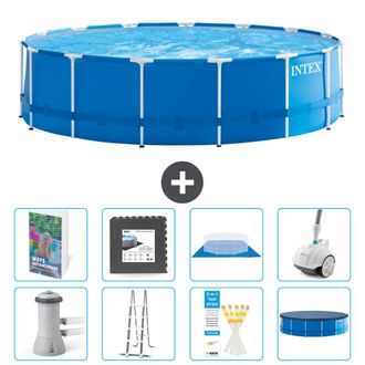 Intex Piscina Con Estructura Redonda - 457x122 Cm - 9-piezas S610