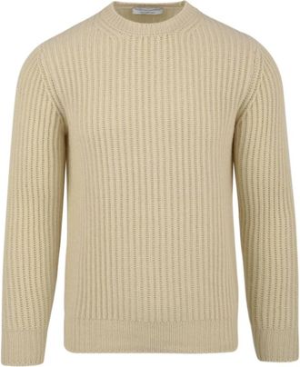 FILIPPO DE LAURENTIIS Y24186 Trui - Heren - Cashmere truien - Beige - XL - Wol - Truien & Vesten
