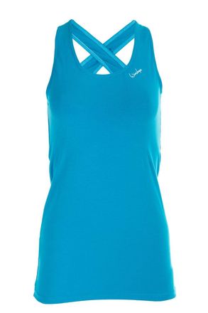 Winshape Sporttop WINSHAPE Tanktop WVR32, Damen, Gr. XL, blau (t&uuml;rkis), 90% Baumwolle, 10% Elasthan, Rundhals, Tops Sporttop, Drop Back Design