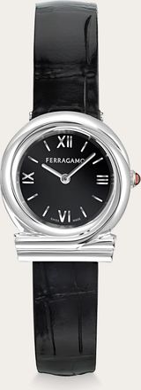 Ferragamo Women Gancini Twisted watch Black
