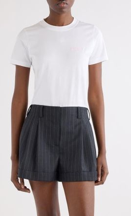Givenchy Fitted Cotton T-Shirt in White at Nordstrom, Size X-Small