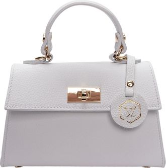 Luisa Vannini Wit Rundleer Tas