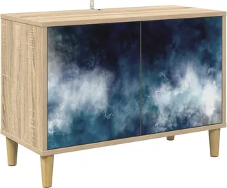 vidaXL Mueble De Tv Raalte 69 X 33 X 50 Cm Sonoma Madera De Ingenier&iacute;a Vidaxl