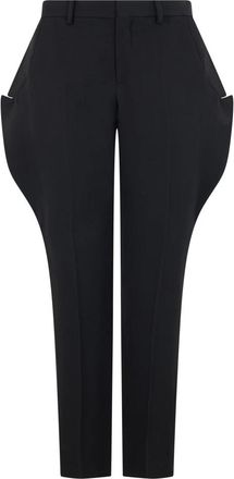 Moschino Maatwerkbroek van scheerwol - Heren - Nette broeken - Zwart - M - Wol - Broeken