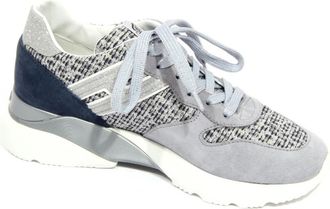 Hogan Active One Damesschoenen - Dames - Sneakers - Grijs - 36 1/2 EU - Leer - Schoenen