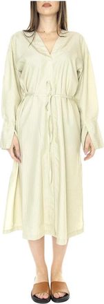 Elvine Shirt Dress - Dames - Shirt Kleedjes - Groen - S - Kleedjes