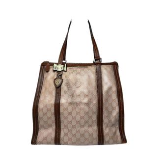 Gucci Pre-owned Tote Bags, female, Pink, Size: ONE SIZE Pre-owned Leather Tote Bag