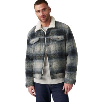 Levi's Heren Type III Sherpa Lange Mouwen Trucker Jacket (Grijs)