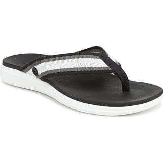 Vionic Indigo Flip Flop in Black Multi at Nordstrom, Size 10