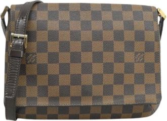 Louis Vuitton Pre-owned Cross Body Bags, female, Brown, Size: ONE SIZE Pre-owned Coated Canvas Cross Body Bag
