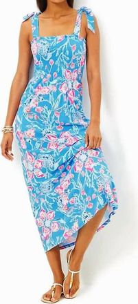Lilly Pulitzer Kailua Smocked Dress In Multi Bahamian Rhapsody