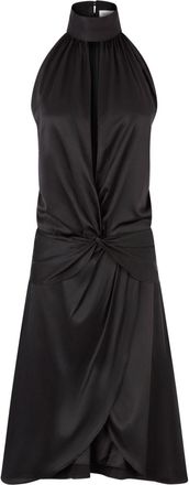 Nina Ricci Knee-Length Satin Halterneck Dress