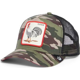 Goorin Brothers The Rooster Patch Trucker Hat in Camouflage at Nordstrom Rack