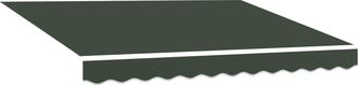 vidaXL Tela De Repuesto Para Toldos Verde Oscuro 236 X 195 Cm Vidaxl