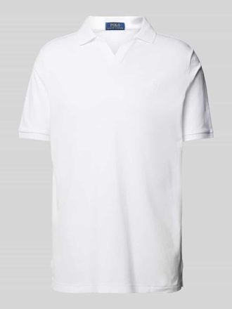 Polo Ralph Lauren Classic Fit Poloshirt mit Logo-Stitching in Weiss, Gr&ouml;&szlig;e XXL