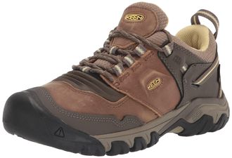 Keen Womens Ridge Flex Waterproof Hiking Boots, Safari/Custard, 7.5 UK