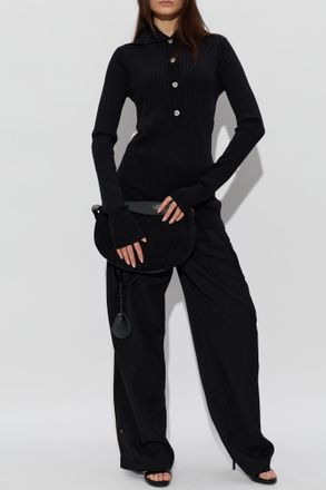 Entire studios Trousers With Side Stripes, Womens, Black